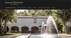 Desktop Screenshot of domaine-valmont.com