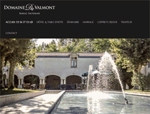 Tablet Screenshot of domaine-valmont.com